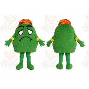 Green Avocado Mascot Costume