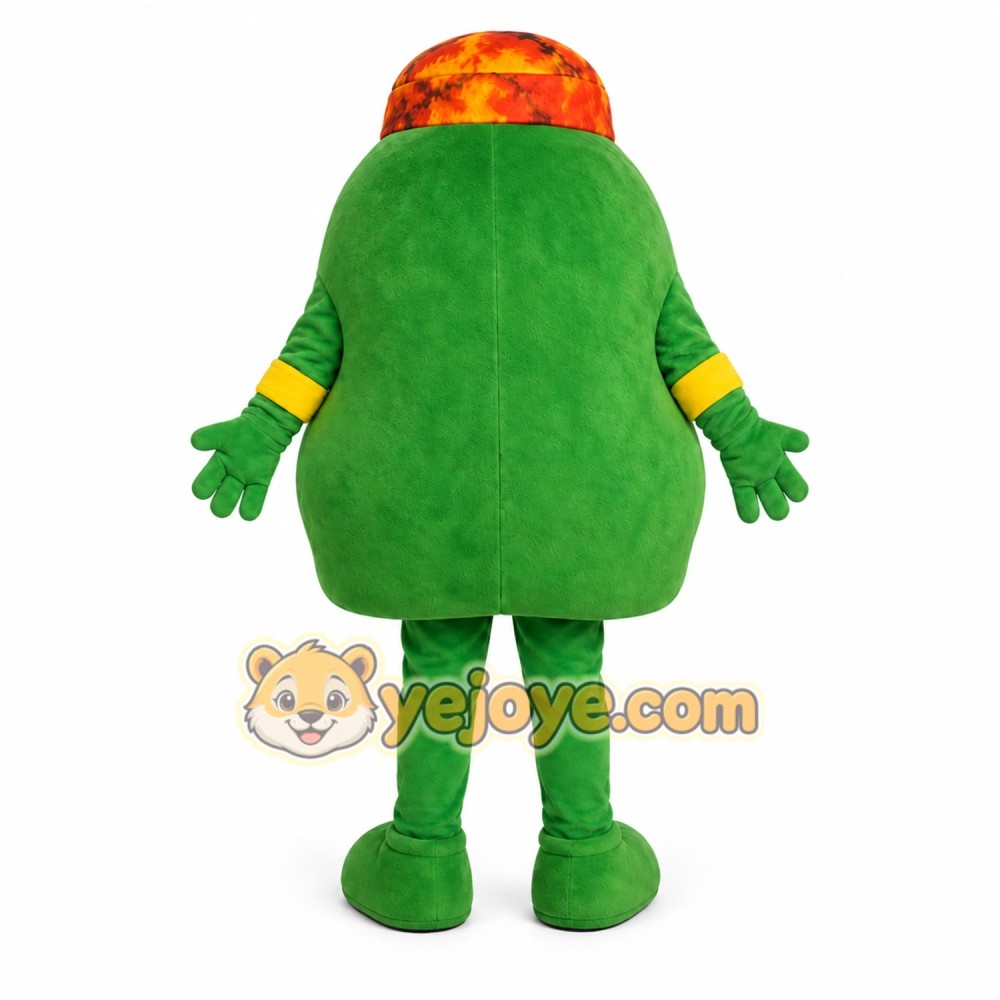 Green Avocado Mascot Costume Green Avocado Mascot Costume