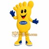 Yellow Foot sole Mascot Costume Yellow Foot sole Mascot Costume