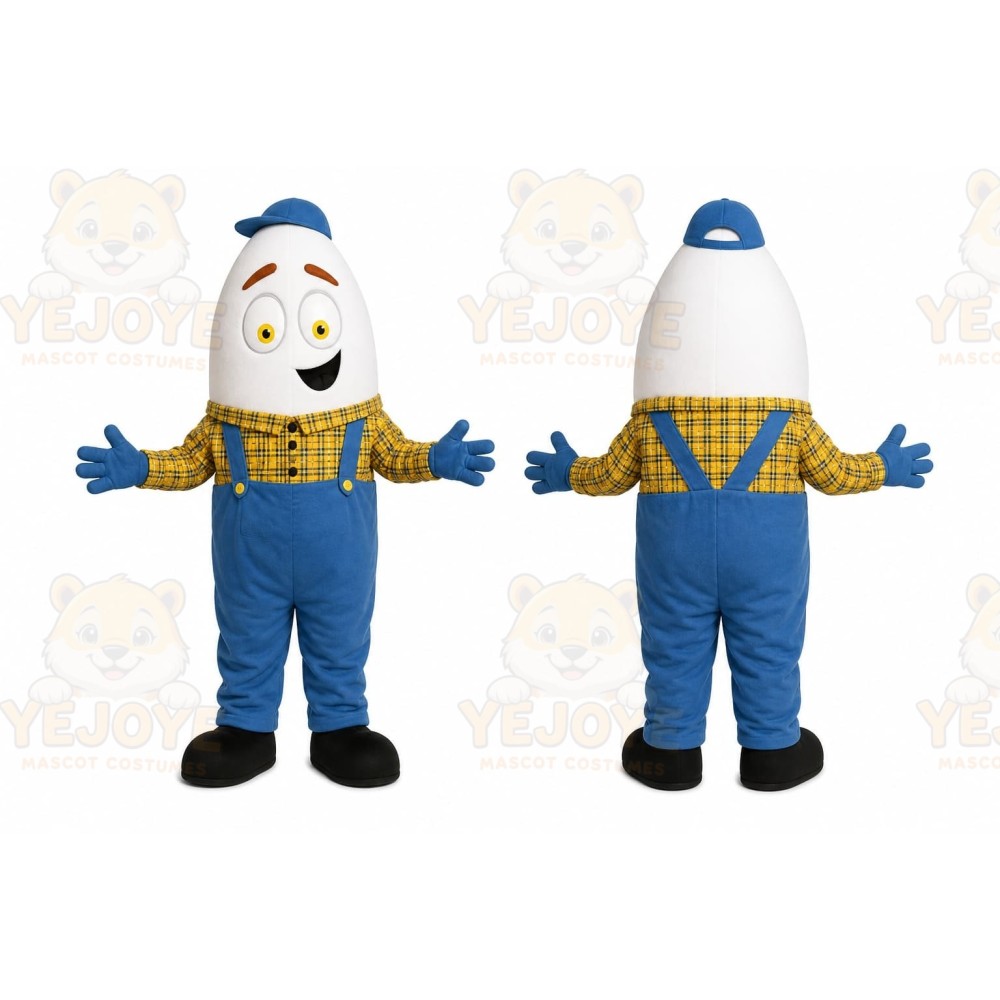 Farmer Egg Mascot Costume