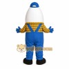 Farmer Egg Mascot Costume Farmer Egg Mascot Costume