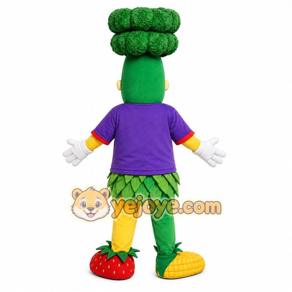Broccoli Character Mascot Costume Broccoli Character Mascot Costume