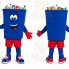 Blue Bin Mascot Costume