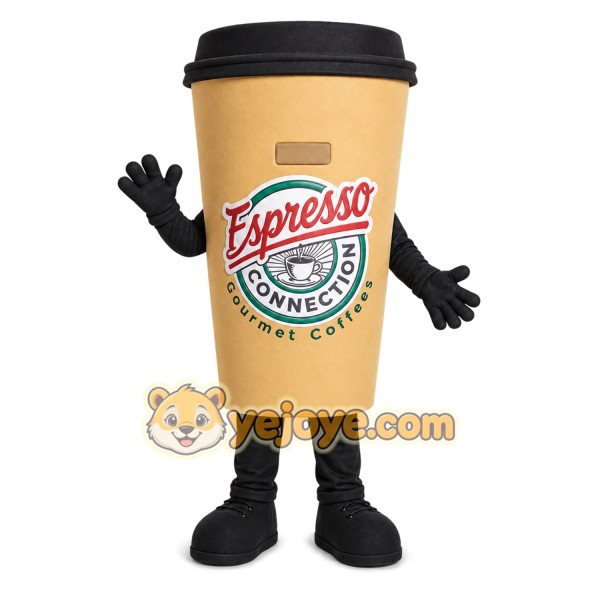 Coffee Cup Mascot Costume