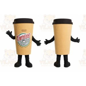 Coffee Cup Mascot Costume