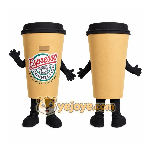 Coffee Cup Mascot Costume