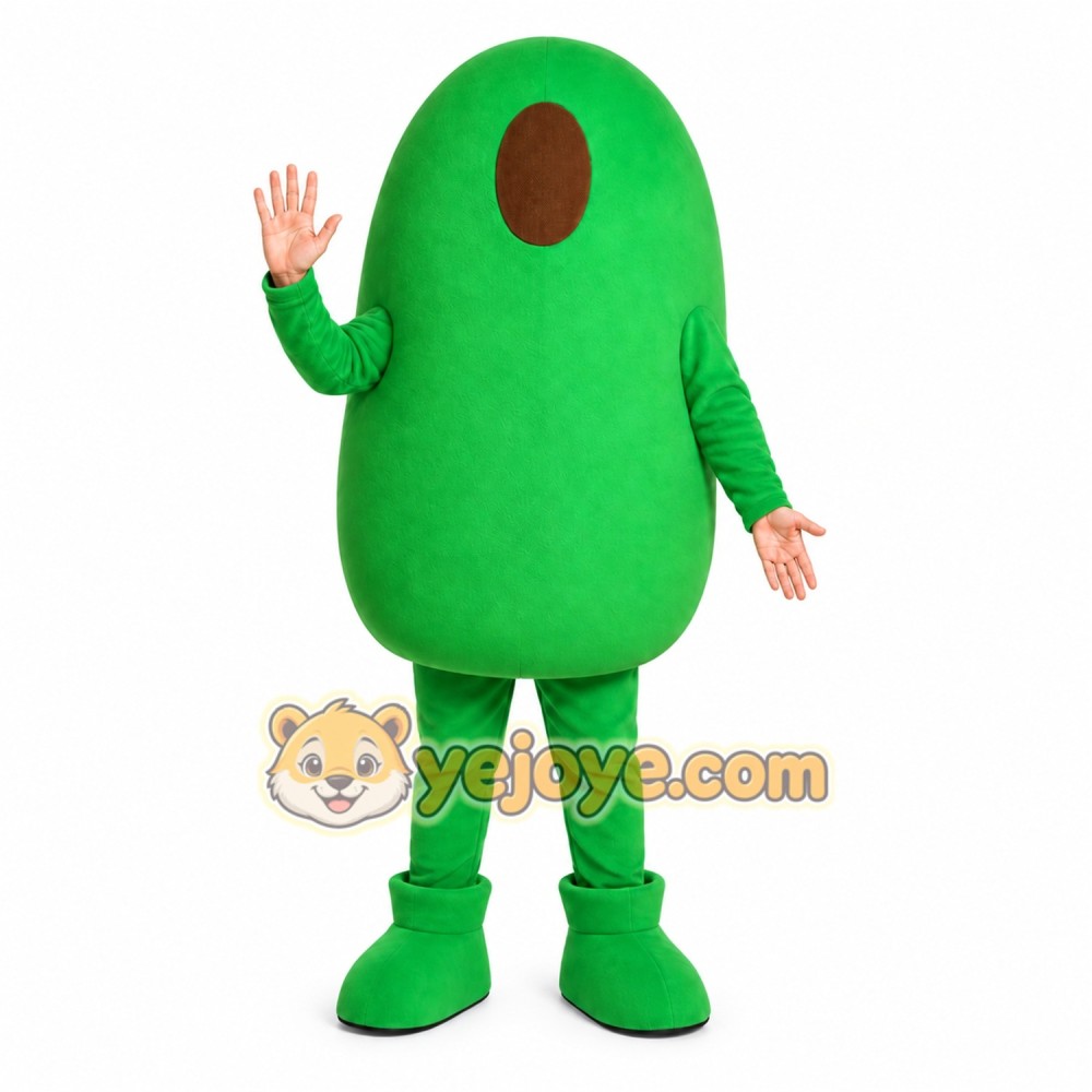 Green Bean Mascot Costume Green Bean Mascot Costume