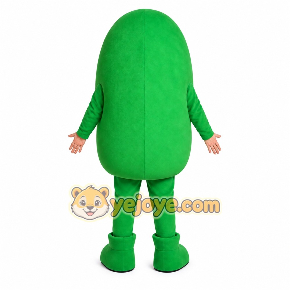 Green Bean Mascot Costume Green Bean Mascot Costume