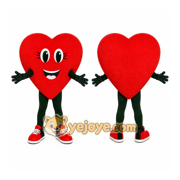 Red Heart Mascot Costume