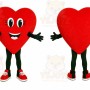 Red Heart Mascot Costume