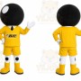 Basketball Head Mascot Costume
