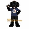 Black Dog Sports Mascot Costume Black Dog Sports Mascot Costume