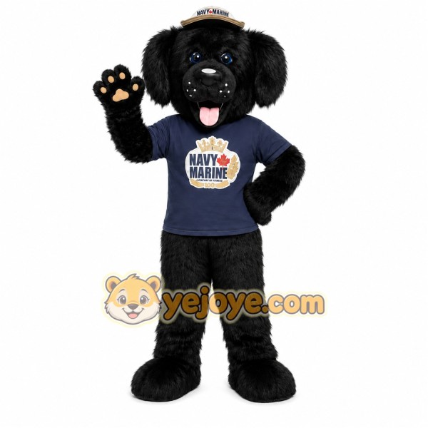 Black Dog Sports Mascot Costume