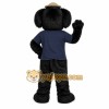 Black Dog Sports Mascot Costume Black Dog Sports Mascot Costume