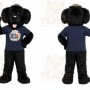 Black Dog Sports Mascot Costume