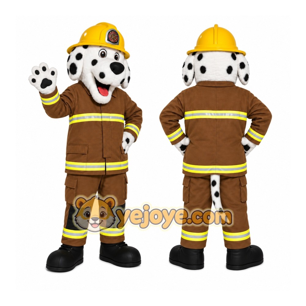 Firefighter Dalmatian Mascot Costume