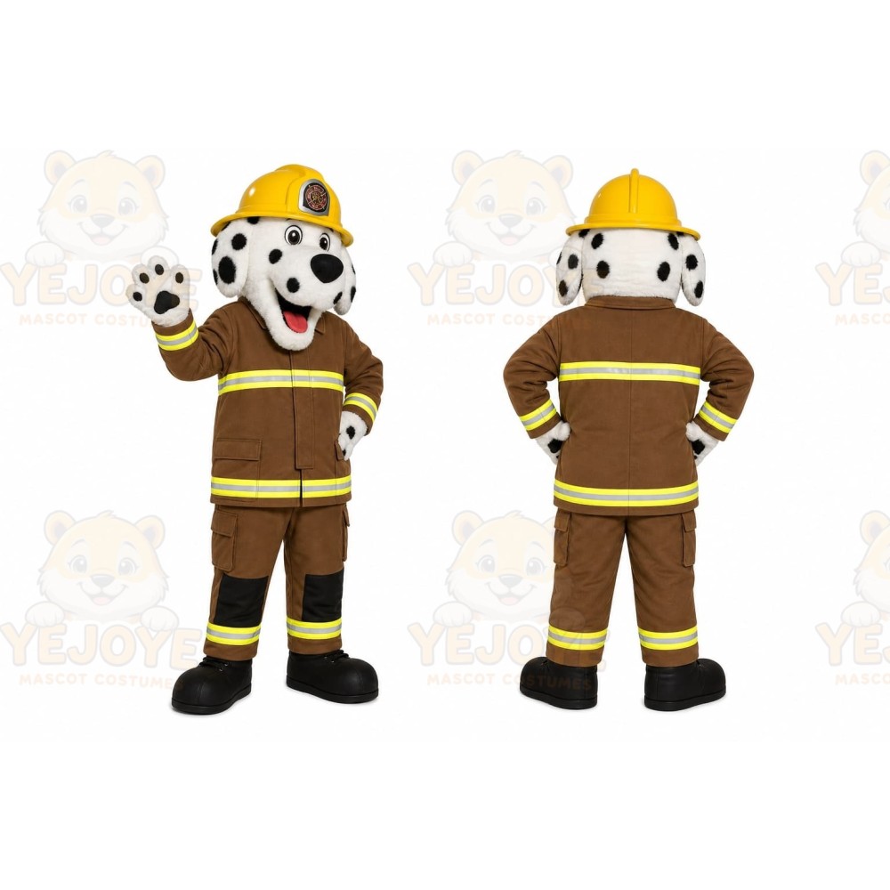 Firefighter Dalmatian Mascot Costume
