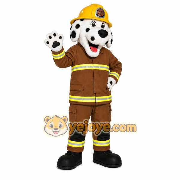 Firefighter Dalmatian Mascot Costume