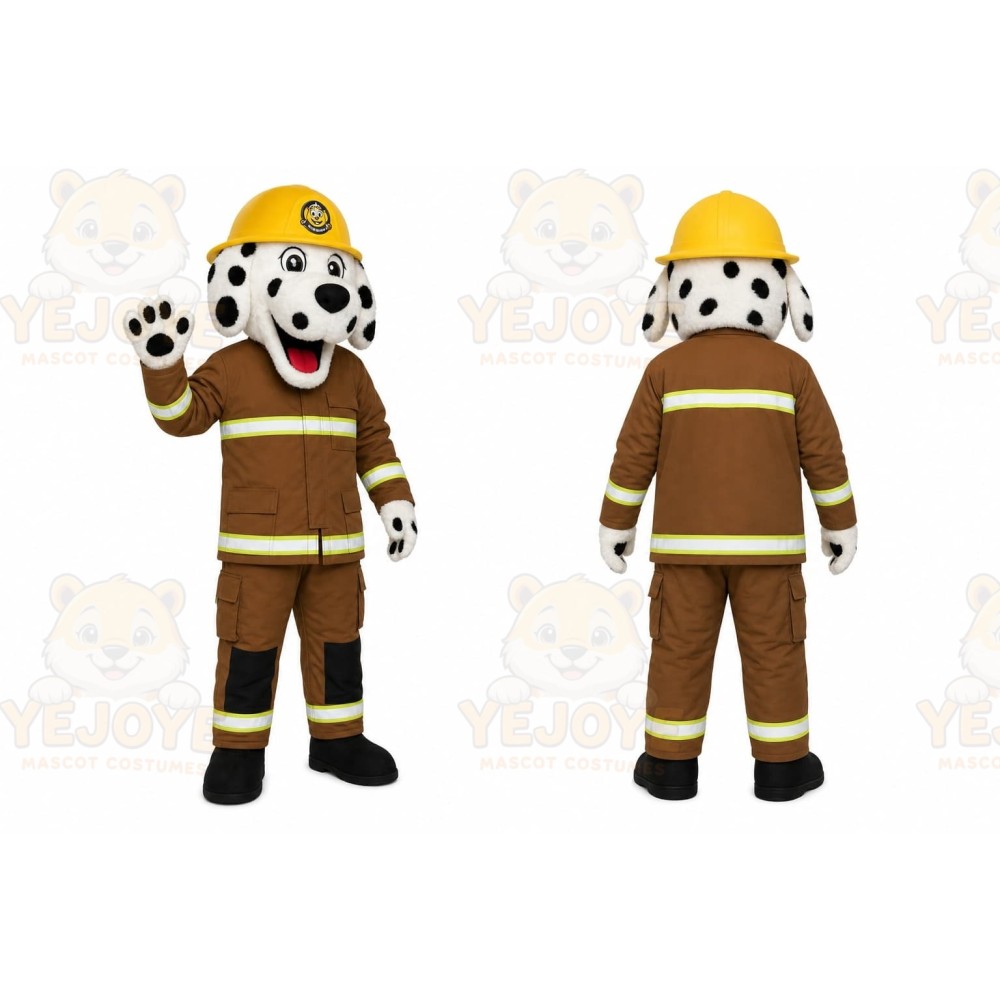 Firefighter Dalmatian Mascot Costume
