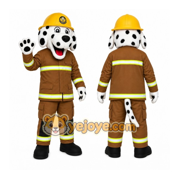 Firefighter Dalmatian Mascot Costume