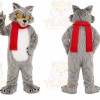 Gray Dog Mascot Costume