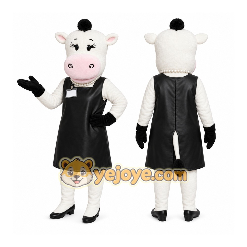 Cow Apron Mascot Costume Cow Apron Mascot Costume