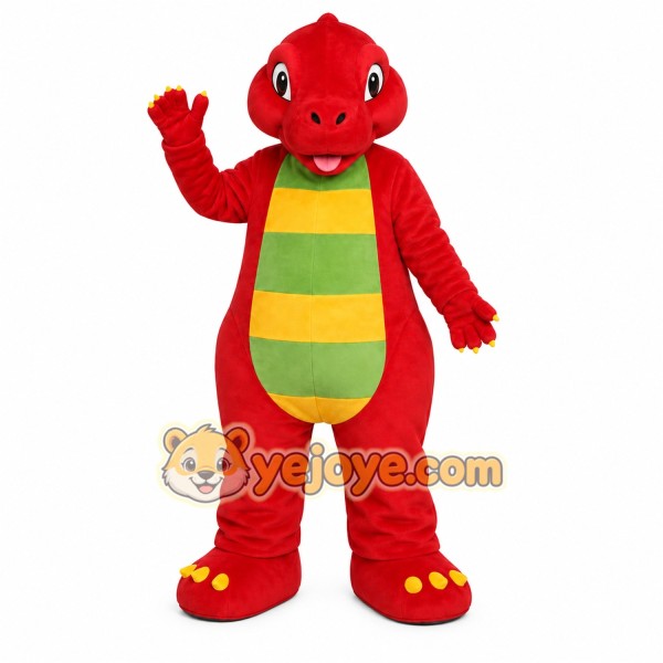Red Dragon Mascot Costume Red Dragon Mascot Costume