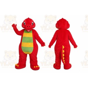 Red Dragon Mascot Costume