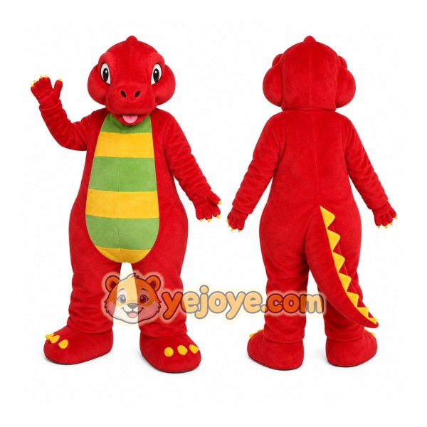 Red Dragon Mascot Costume