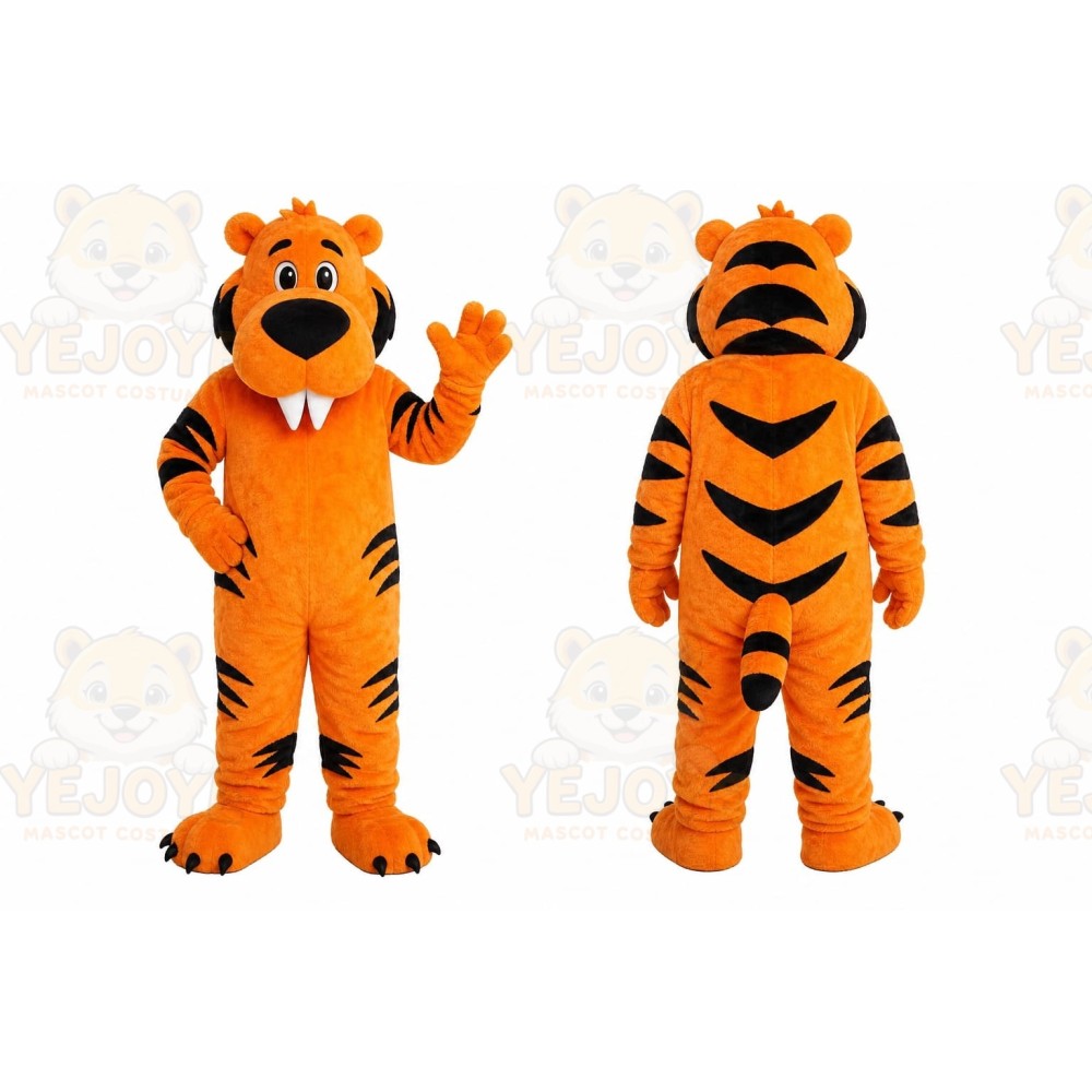 Orange Tiger Mascot Costume