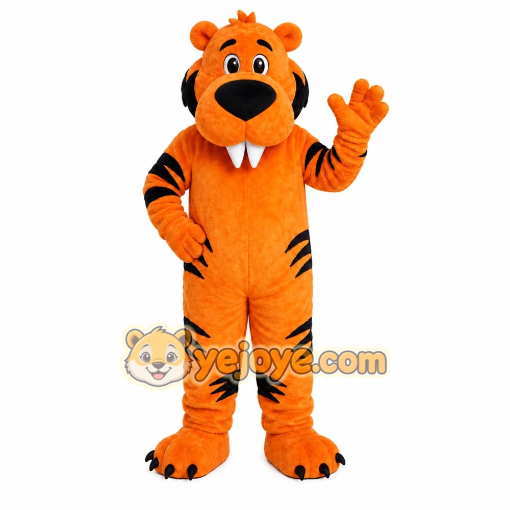 Orange Tiger Mascot Costume Orange Tiger Mascot Costume
