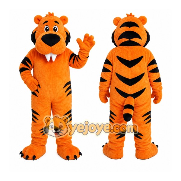 Orange Tiger Mascot Costume