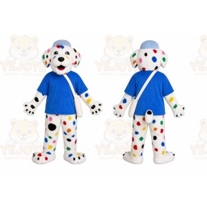 Spotted Sports Dog Mascot Costume