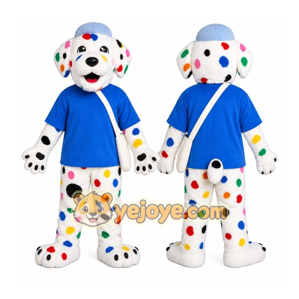 Spotted Sports Dog Mascot Costume