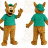 Green Shirt Dog Mascot Costume