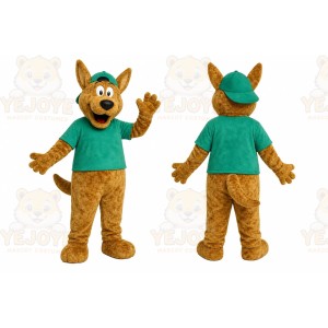 Green Shirt Dog Mascot Costume