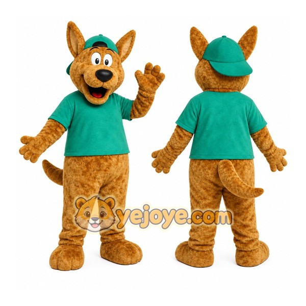 Green Shirt Dog Mascot Costume