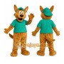 Green Shirt Dog Mascot Costume