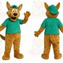 Green Shirt Dog Mascot Costume