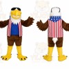 Patriotic Eagle Mascot Costume