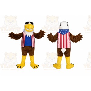 Patriotic Eagle Mascot Costume