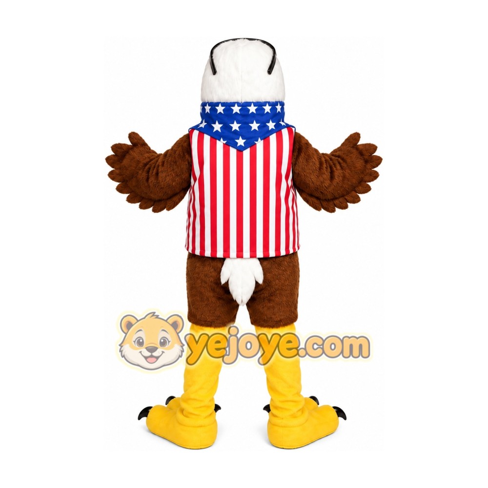 Patriotic Eagle Mascot Costume