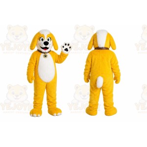 Yellow Puppy Mascot Costume