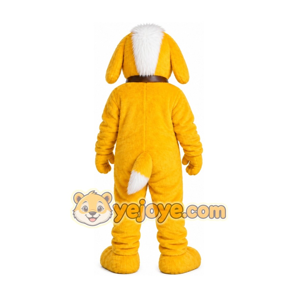 Yellow Puppy Mascot Costume Yellow Puppy Mascot Costume