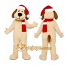 White Puppy Red Scarf Mascot Costume White Puppy Red Scarf Mascot Costume