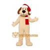 White Puppy Red Scarf Mascot Costume White Puppy Red Scarf Mascot Costume
