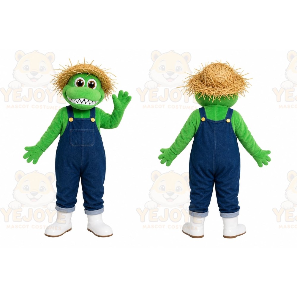 Scarecrow Alligator Mascot Costume