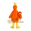 Orange Rooster Mascot Costume Orange Rooster Mascot Costume