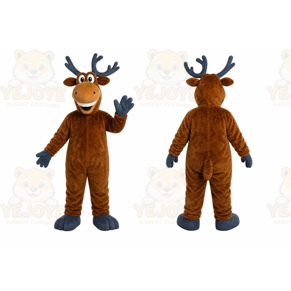 Brown Reindeer Mascot Costume