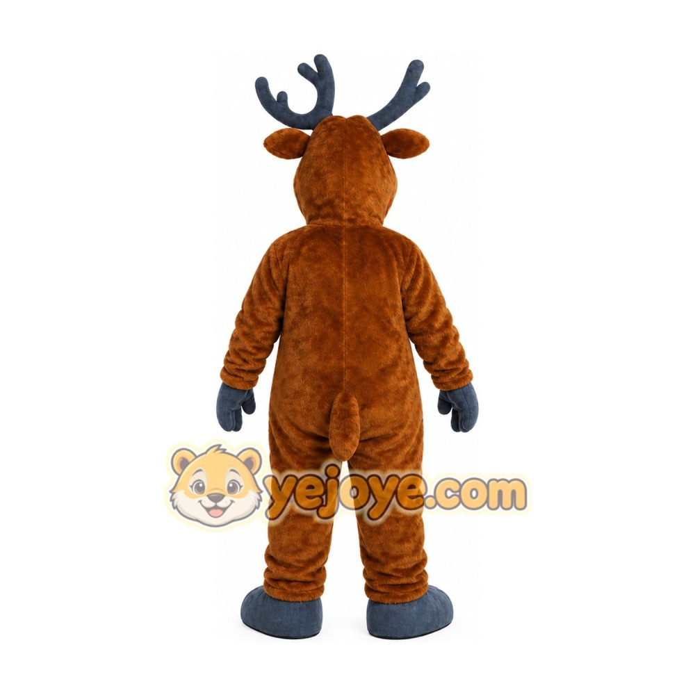 Brown Reindeer Mascot Costume Brown Reindeer Mascot Costume